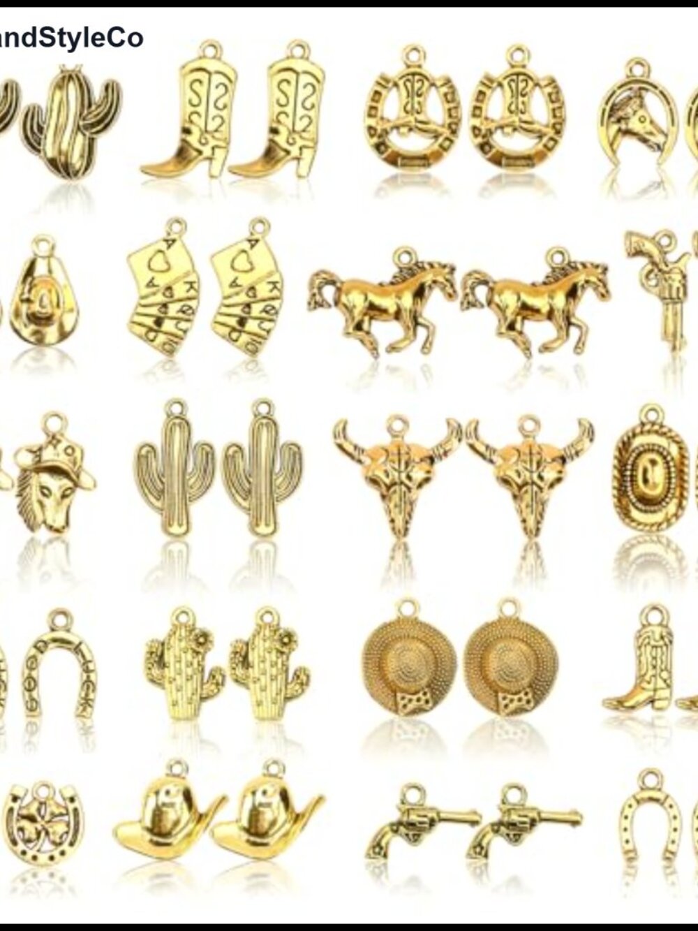 Western Cowboy Cowgirl Charms Alloy Jewelry Making 20 Styles